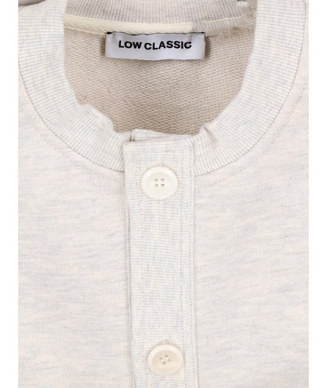 LOW CLASSIC Серый хлопковый кардиган, фото 3