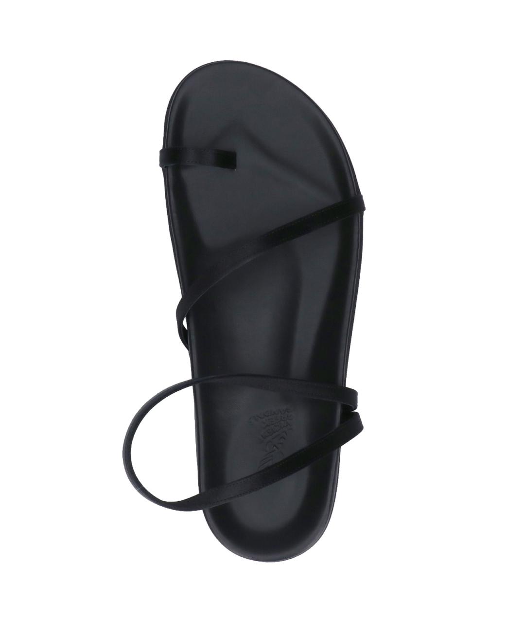 ANCIENT GREEK Черные текстильные босоножки, фото 5