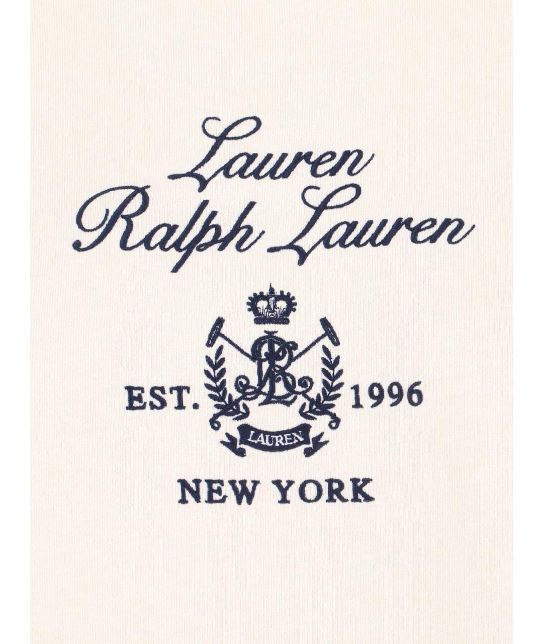 RALPH LAUREN Белый хлопковый джемпер / свитер, фото 3