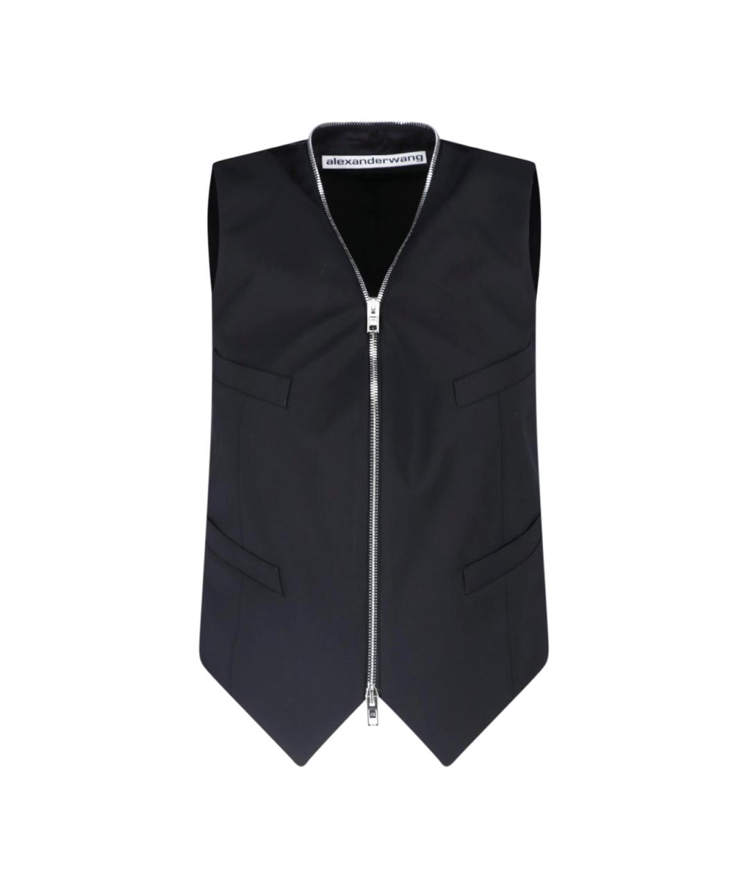 ALEXANDER WANG Черный шерстяной жилет, фото 1