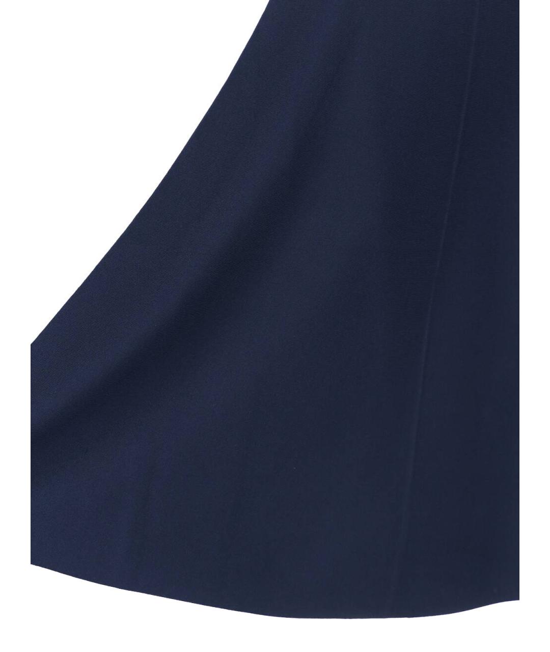 MAX MARA Синяя вискозная юбка миди, фото 4