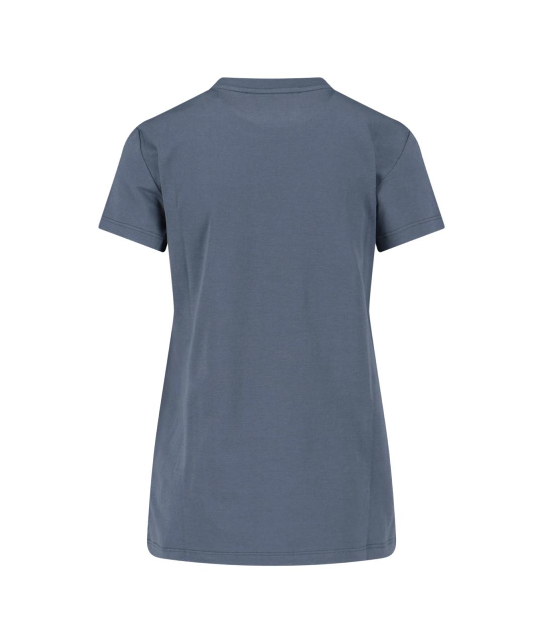 MAX MARA Серая хлопковая футболка, фото 2