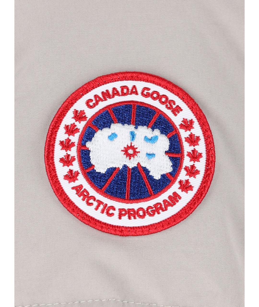 CANADA GOOSE Бежевая полиэстеровая куртка, фото 3