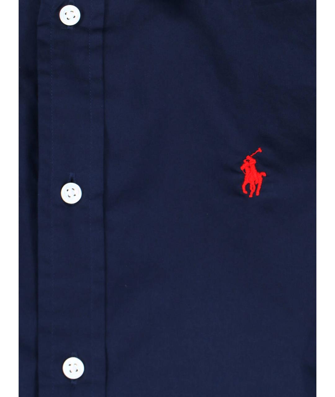 POLO RALPH LAUREN Синяя хлопковая рубашка, фото 3