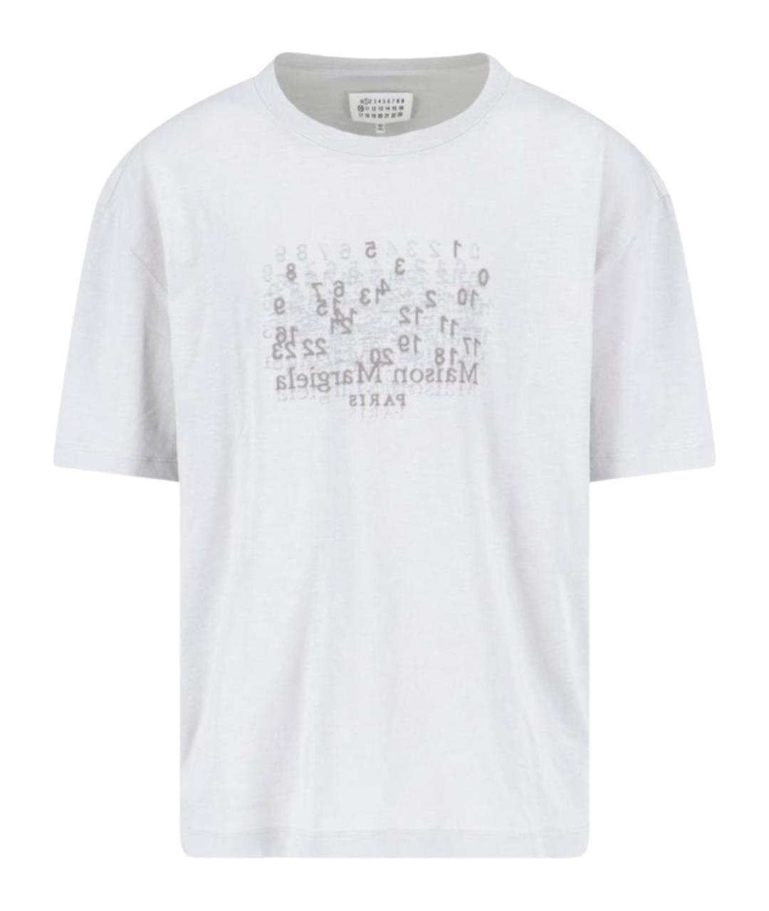 MAISON MARGIELA Белая хлопковая футболка, фото 1