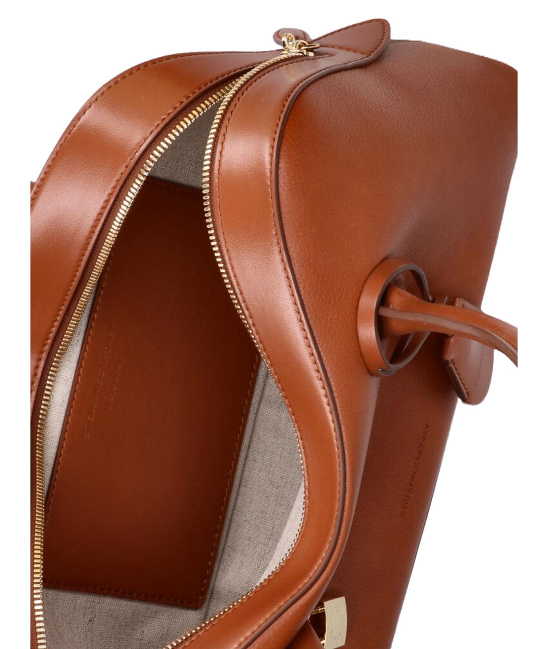 STELLA MCCARTNEY Коричневая сумка тоут из искусственной кожи, фото 4