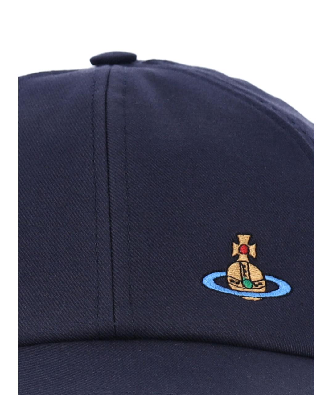 VIVIENNE WESTWOOD Синяя хлопковая кепка/бейсболка, фото 3