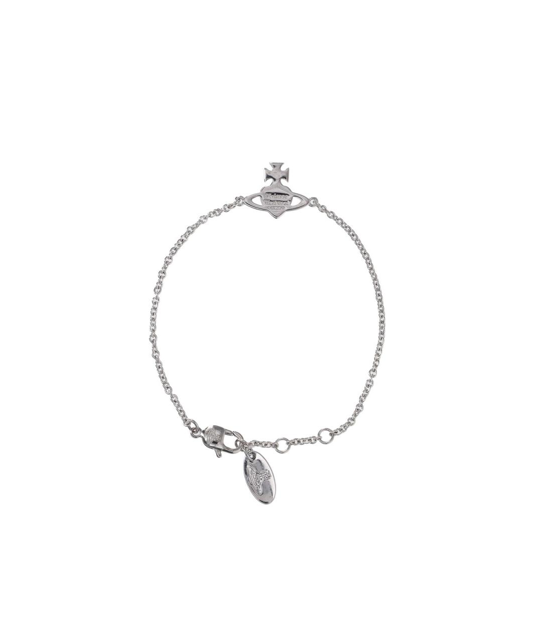 VIVIENNE WESTWOOD Серебрянный металлический браслет, фото 2