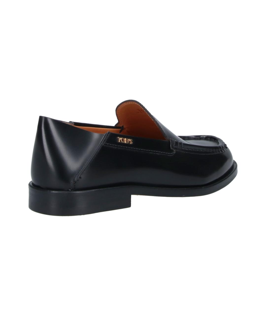 TOD'S Черные кожаные лоферы, фото 4