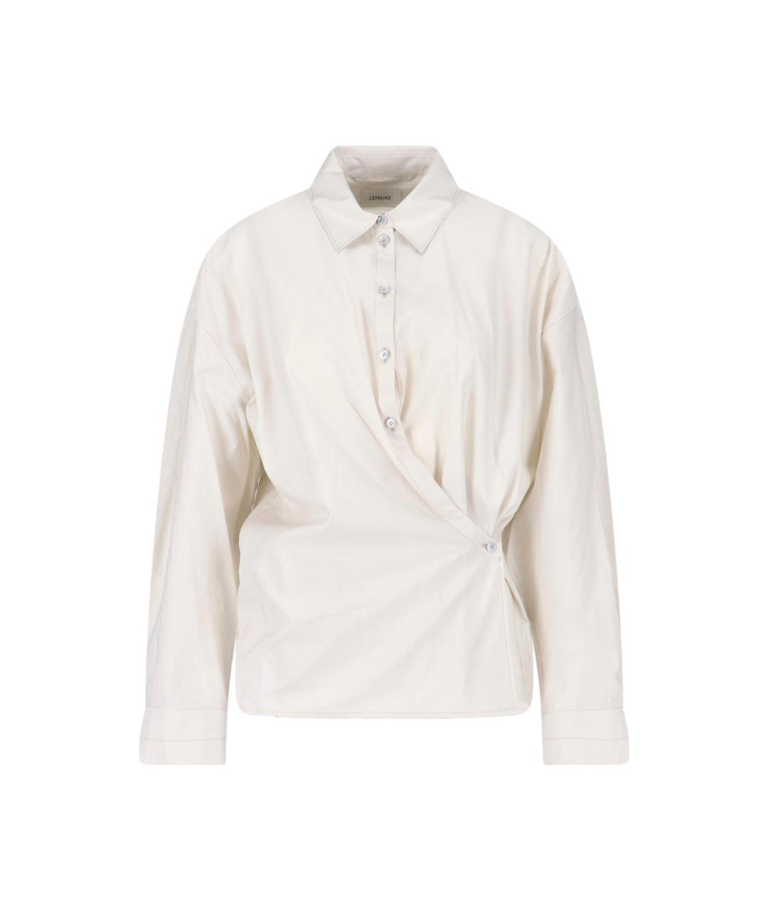 LEMAIRE Белая хлопковая рубашка, фото 1