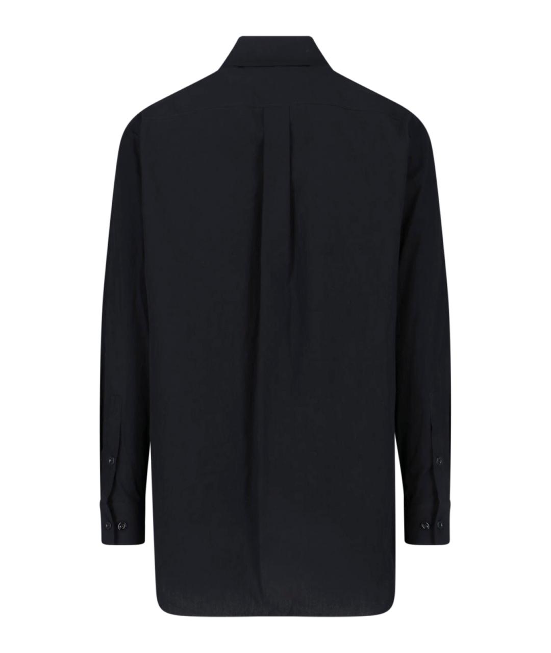 LEMAIRE Черная хлопковая кэжуал рубашка, фото 2