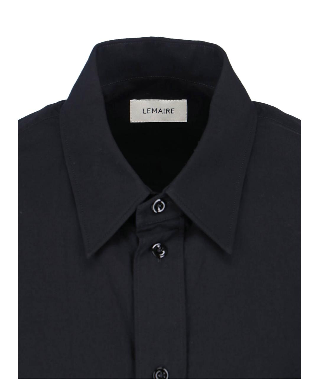 LEMAIRE Черная хлопковая кэжуал рубашка, фото 4