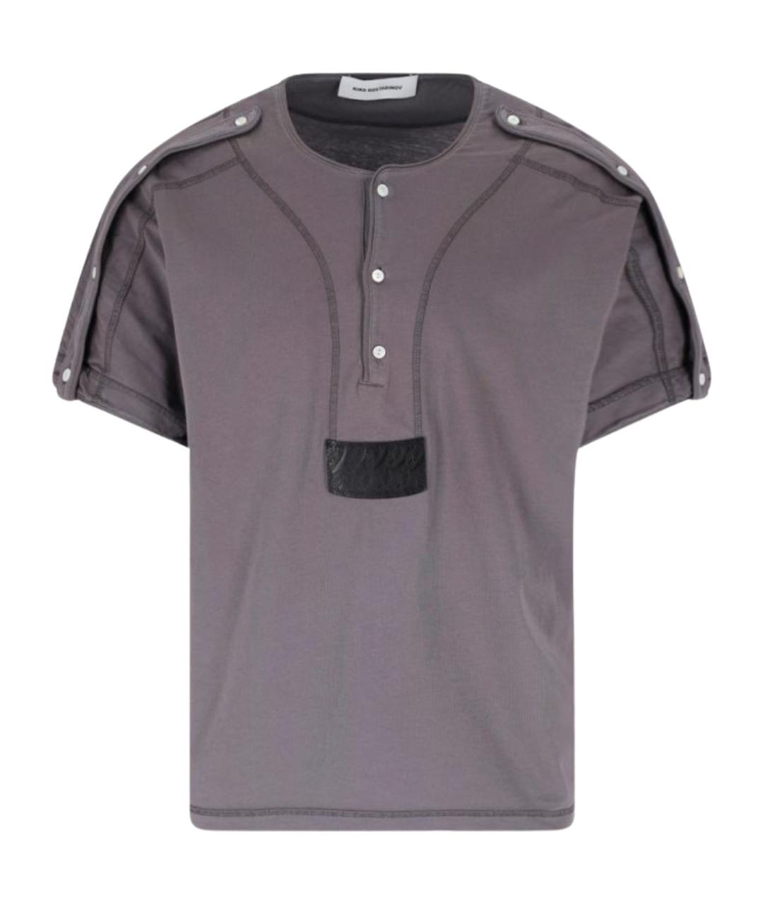 KIKO KOSTADINOV Фиолетовая хлопковая футболка, фото 1