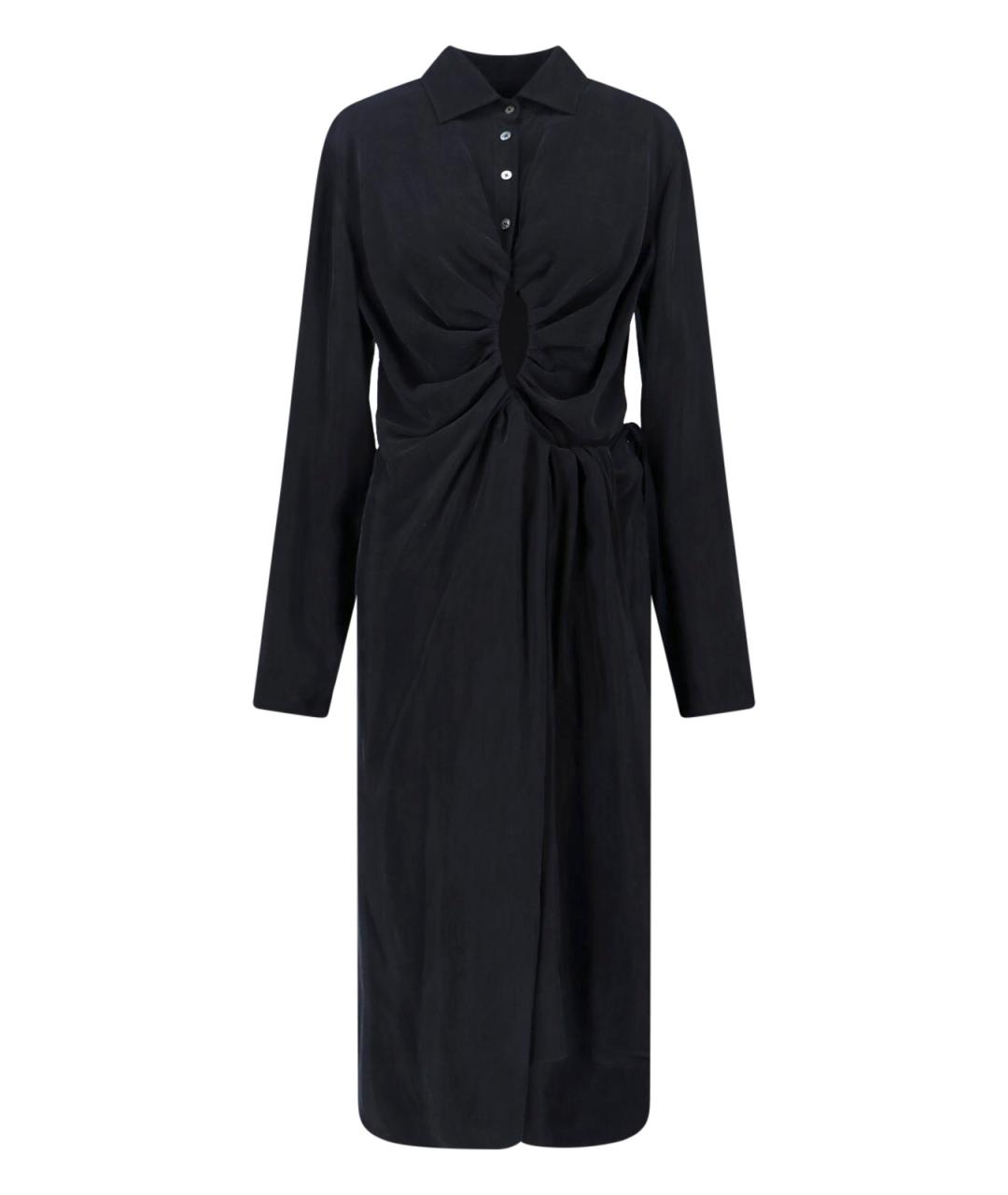 MAISON MARGIELA Черное вискозное повседневное платье, фото 1