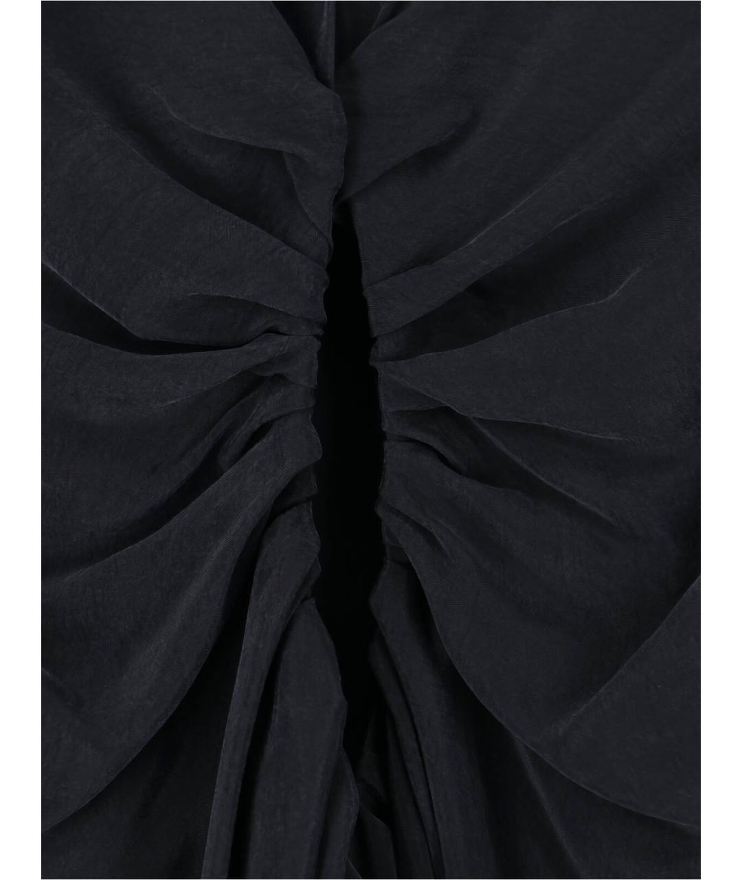 MAISON MARGIELA Черное вискозное повседневное платье, фото 5