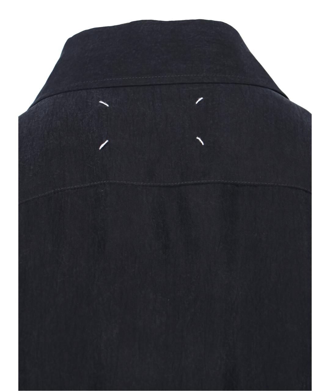 MAISON MARGIELA Черное вискозное повседневное платье, фото 3