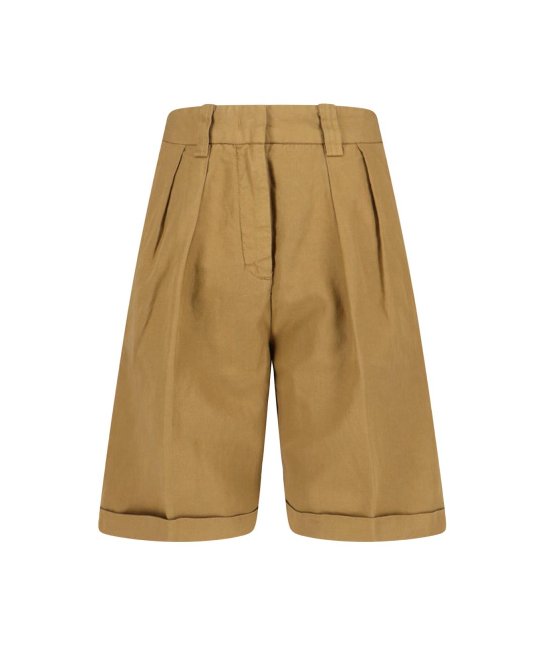 ASPESI Бежевые хлопковые шорты, фото 1