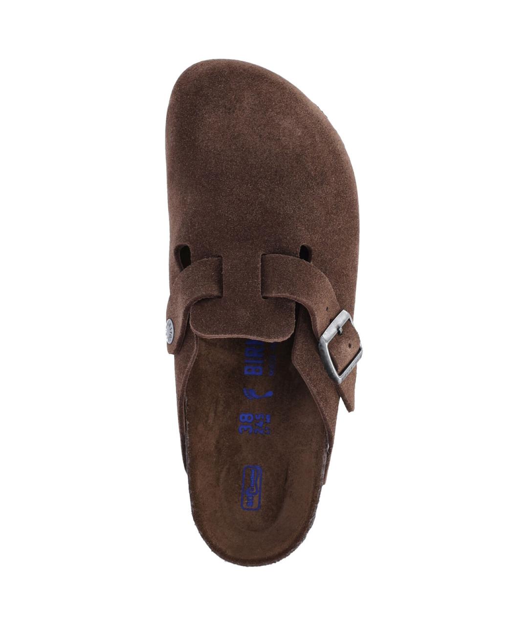 BIRKENSTOCK Коричневые замшевые сандалии, фото 5