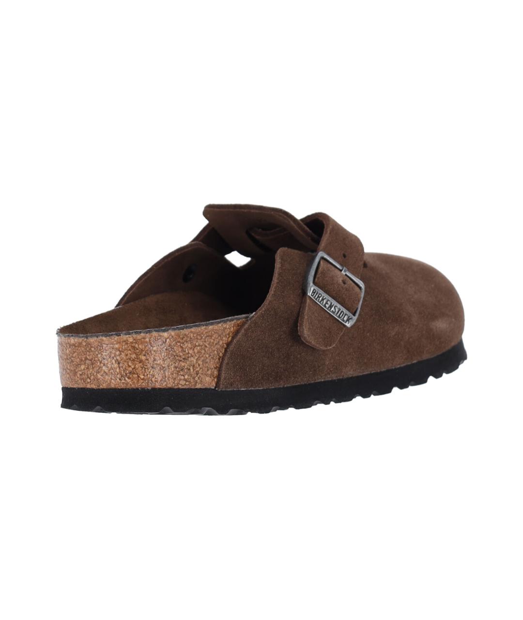 BIRKENSTOCK Коричневые замшевые сандалии, фото 4