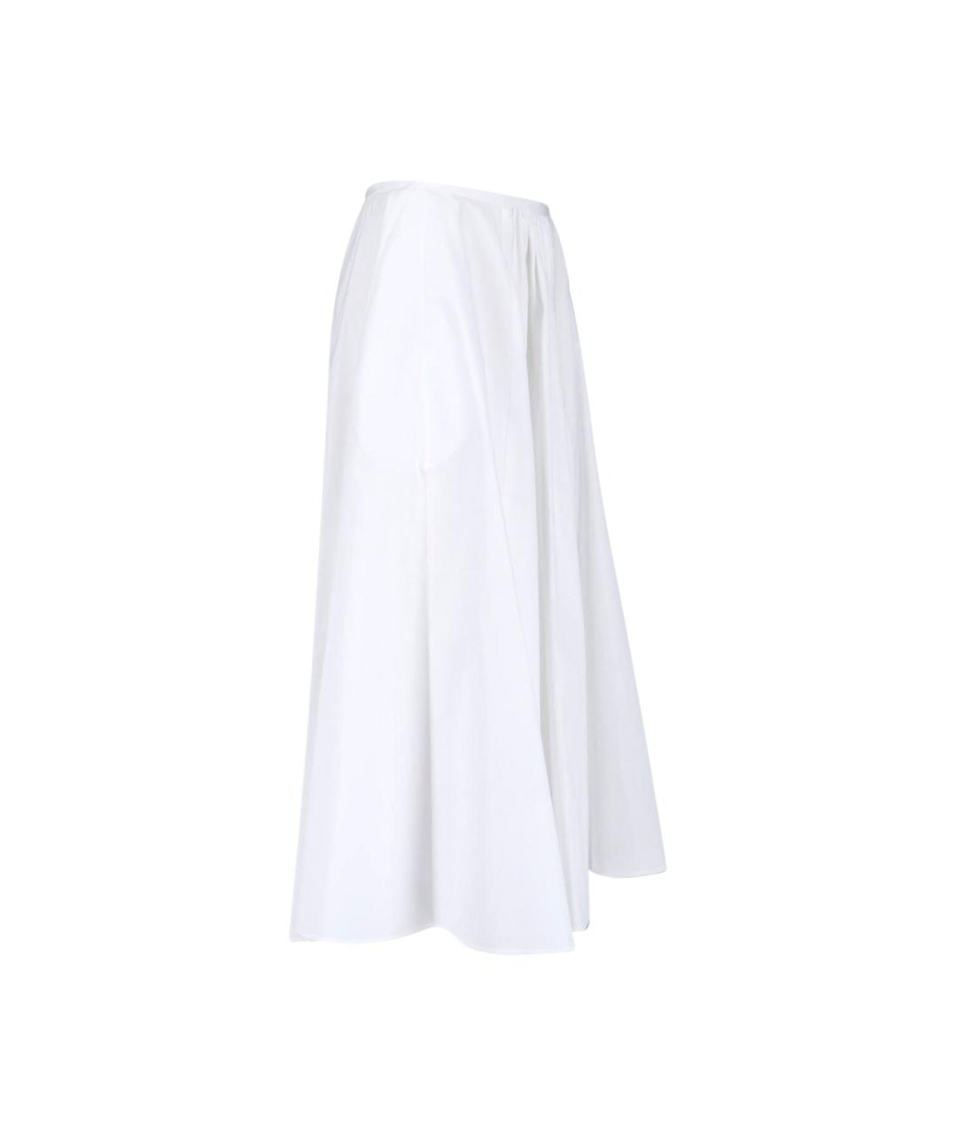 ASPESI Белая хлопковая юбка миди, фото 2