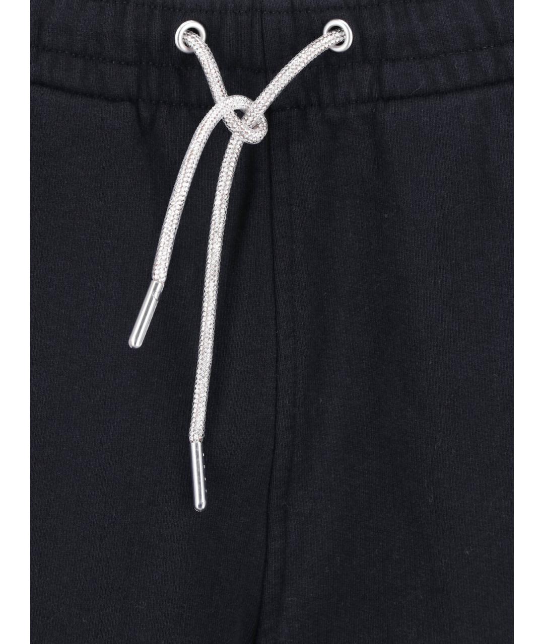 ALEXANDER WANG Черные полиэстеровые прямые брюки, фото 4