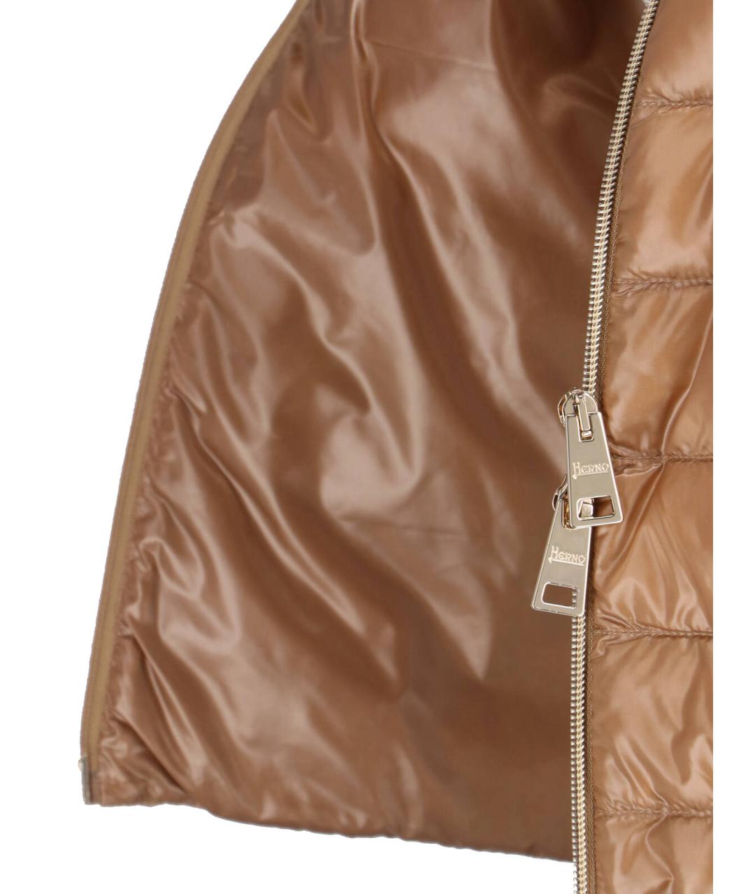 HERNO Коричневая хлопковая куртка, фото 5