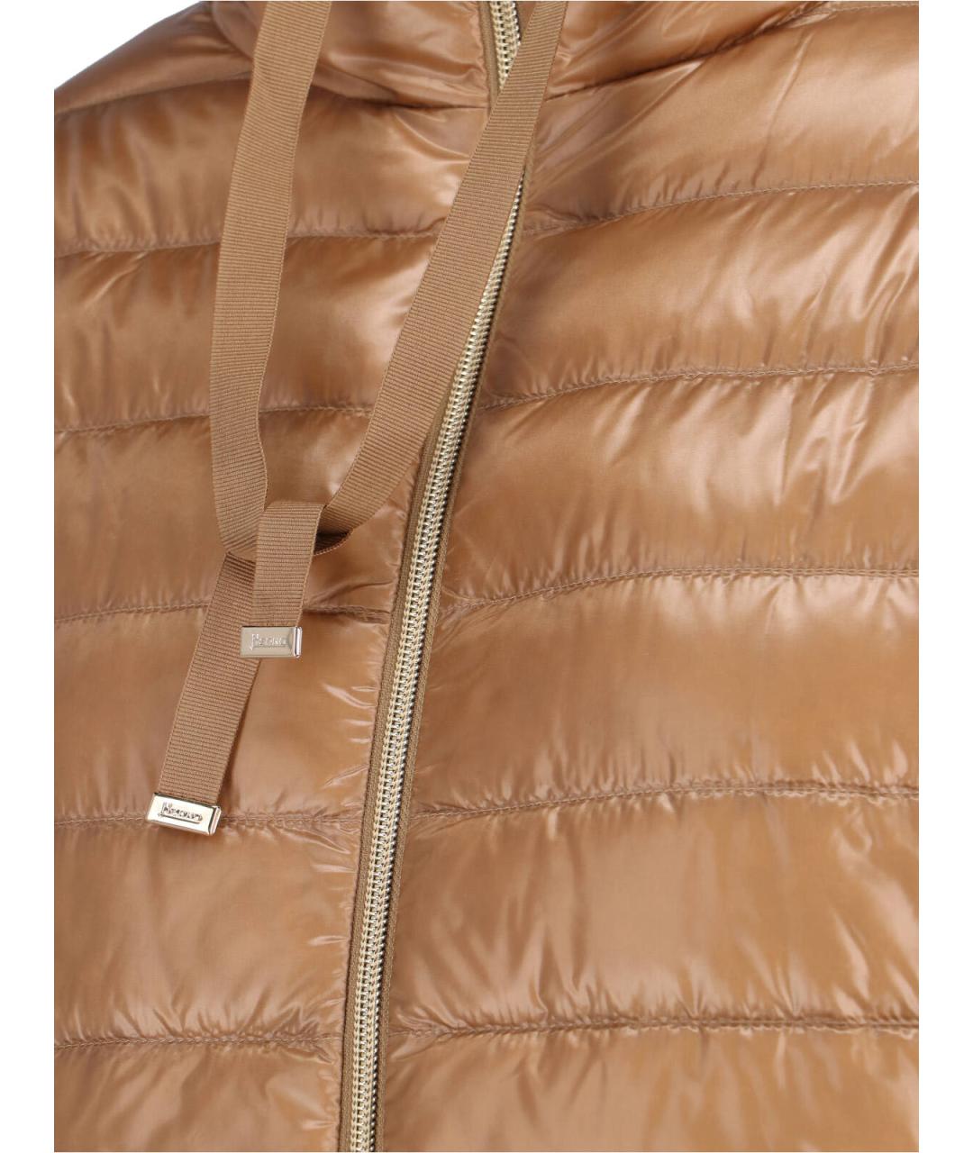 HERNO Коричневая хлопковая куртка, фото 4