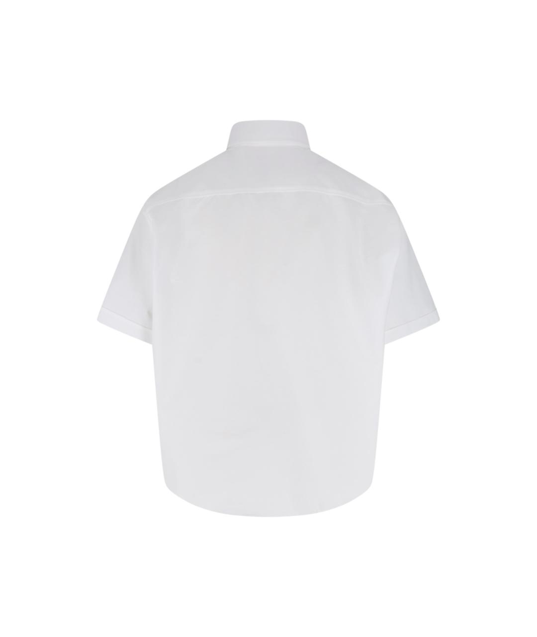 Ami Paris Белая хлопковая кэжуал рубашка, фото 2