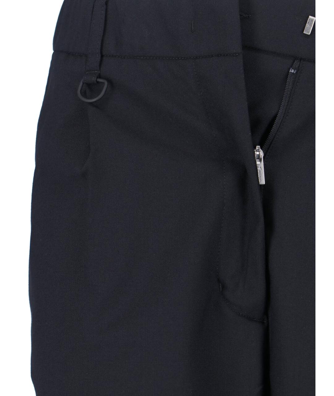 LAMINAR Черные полиэстеровые шорты, фото 5