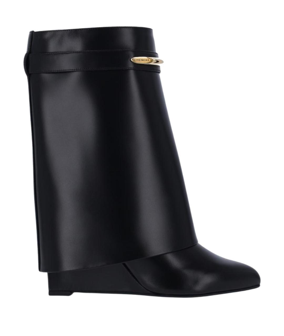 GIVENCHY Черные кожаные полусапоги, фото 1