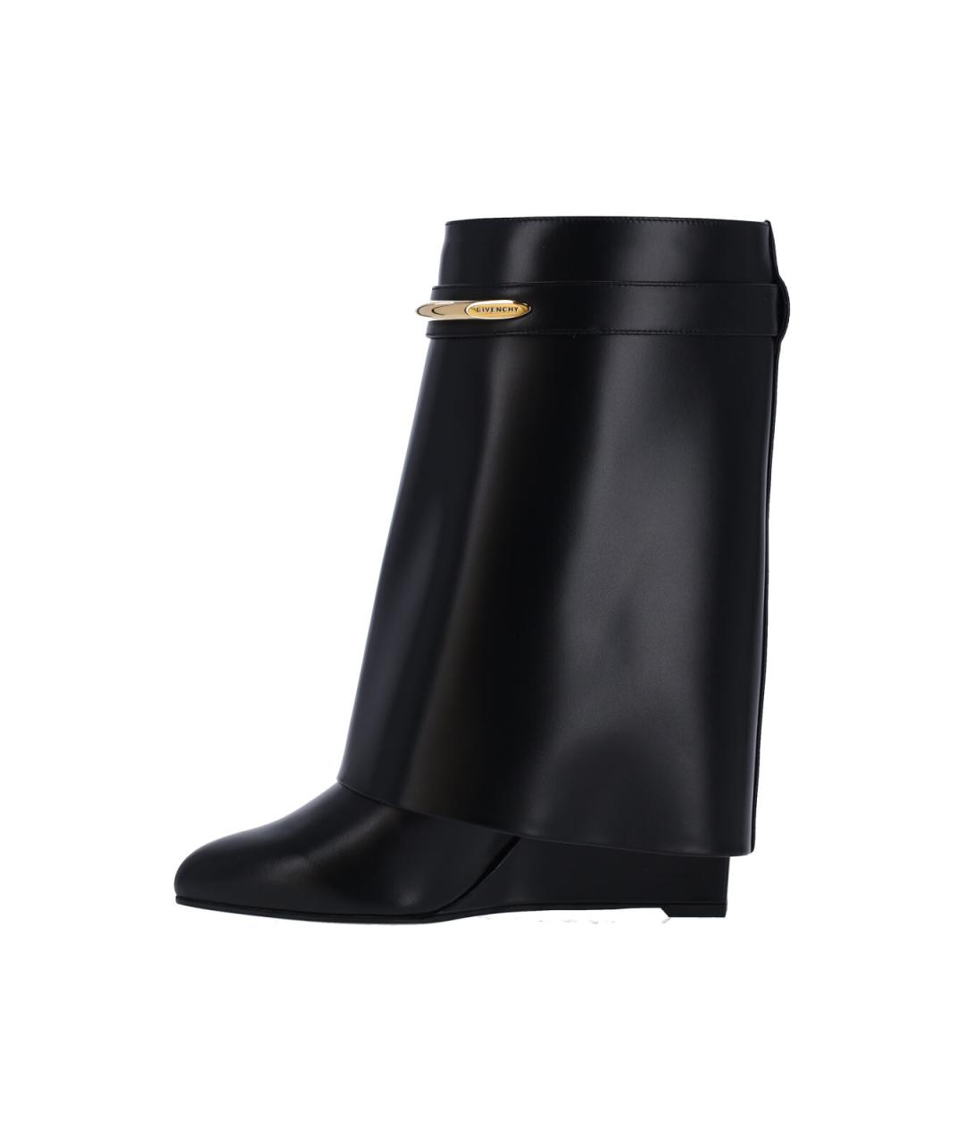 GIVENCHY Черные кожаные полусапоги, фото 3
