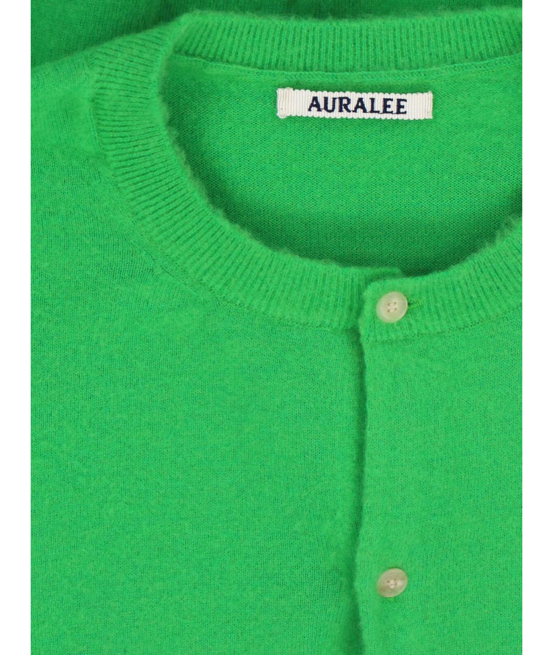 AURALEE Зеленый кашемировый кардиган, фото 3