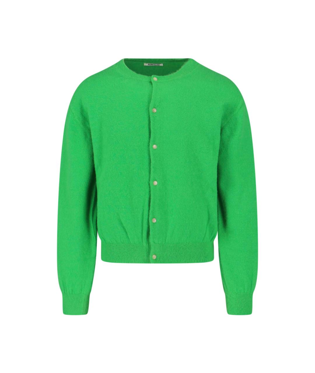 AURALEE Зеленый кашемировый кардиган, фото 1