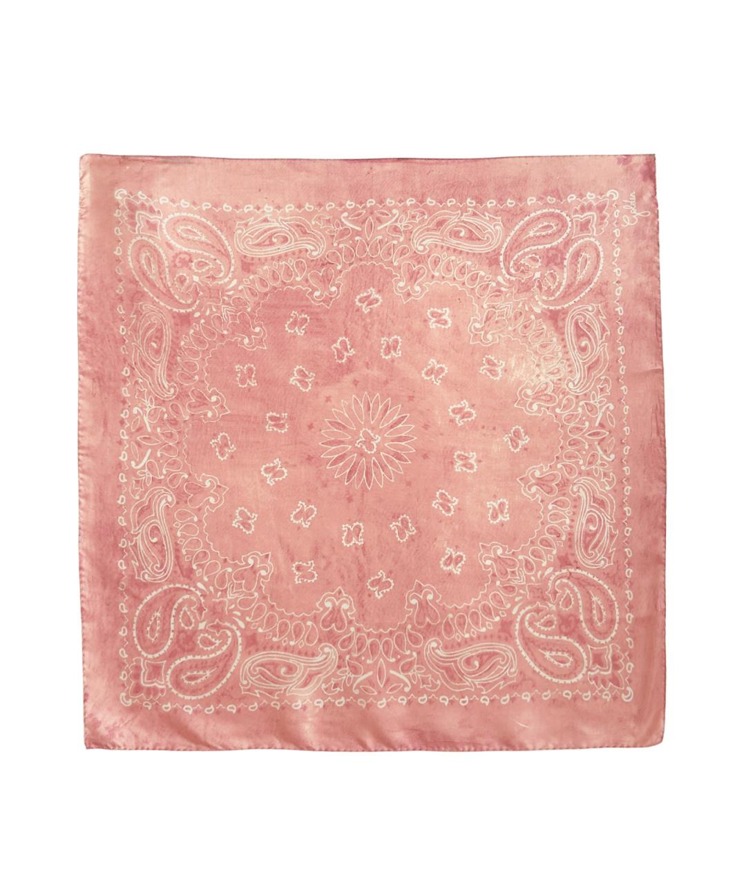 GOLDEN GOOSE DELUXE BRAND Розовый шелковый шарф, фото 3