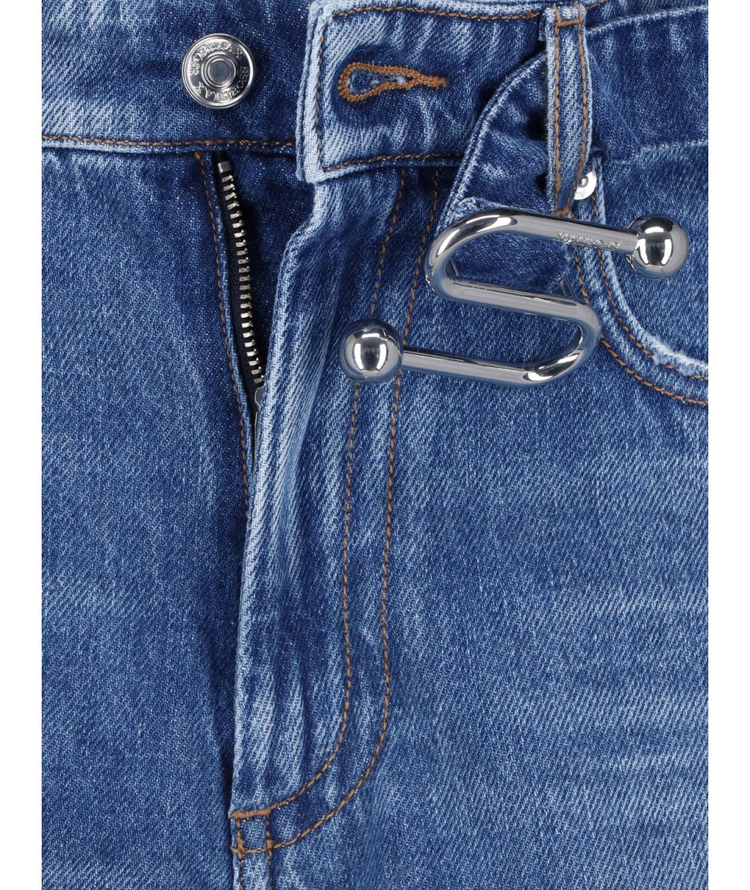 SPORTMAX Синие хлопковые шорты, фото 5