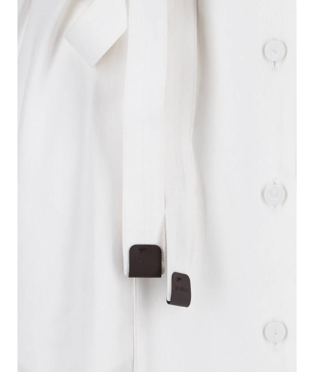 MAX MARA Белое льняное платье, фото 4