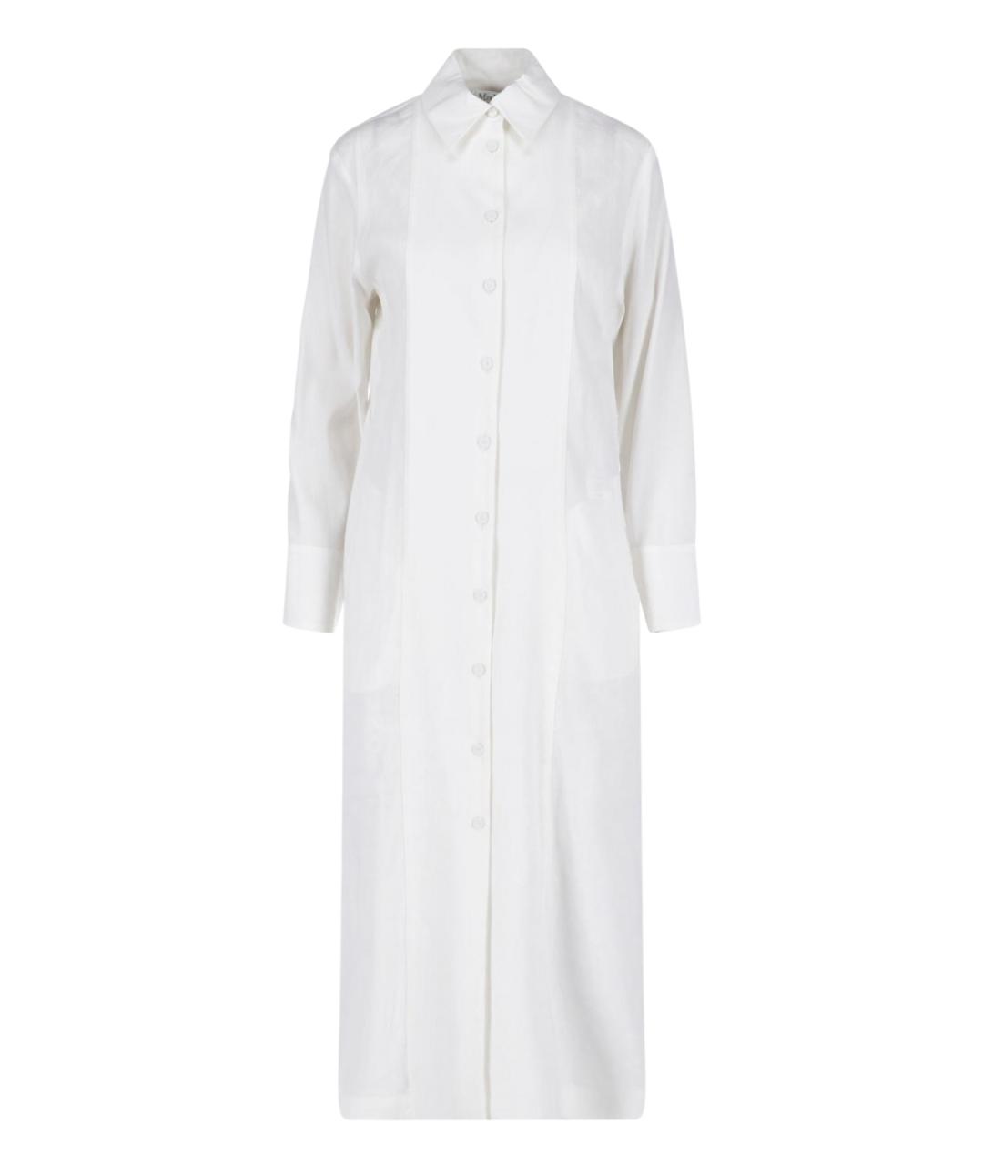 MAX MARA Белое льняное платье, фото 1