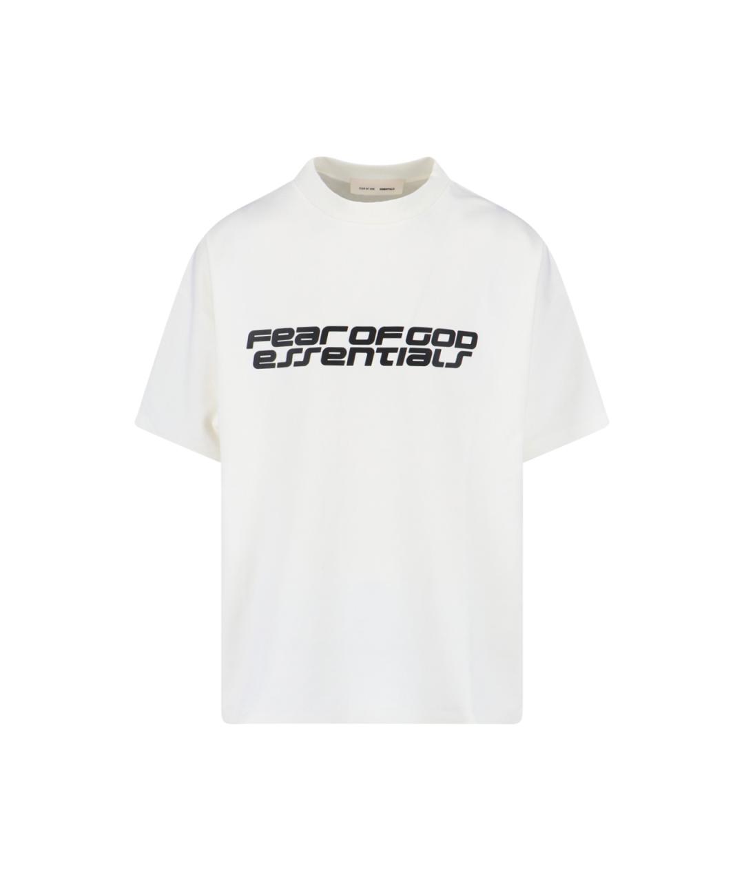 FEAR OF GOD ESSENTIALS Белая хлопковая футболка, фото 1