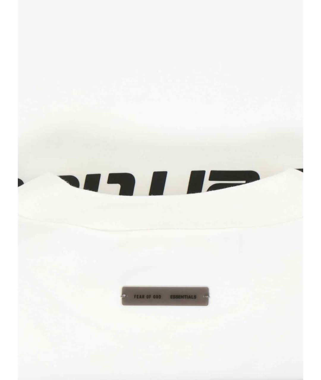 FEAR OF GOD ESSENTIALS Белая хлопковая футболка, фото 3