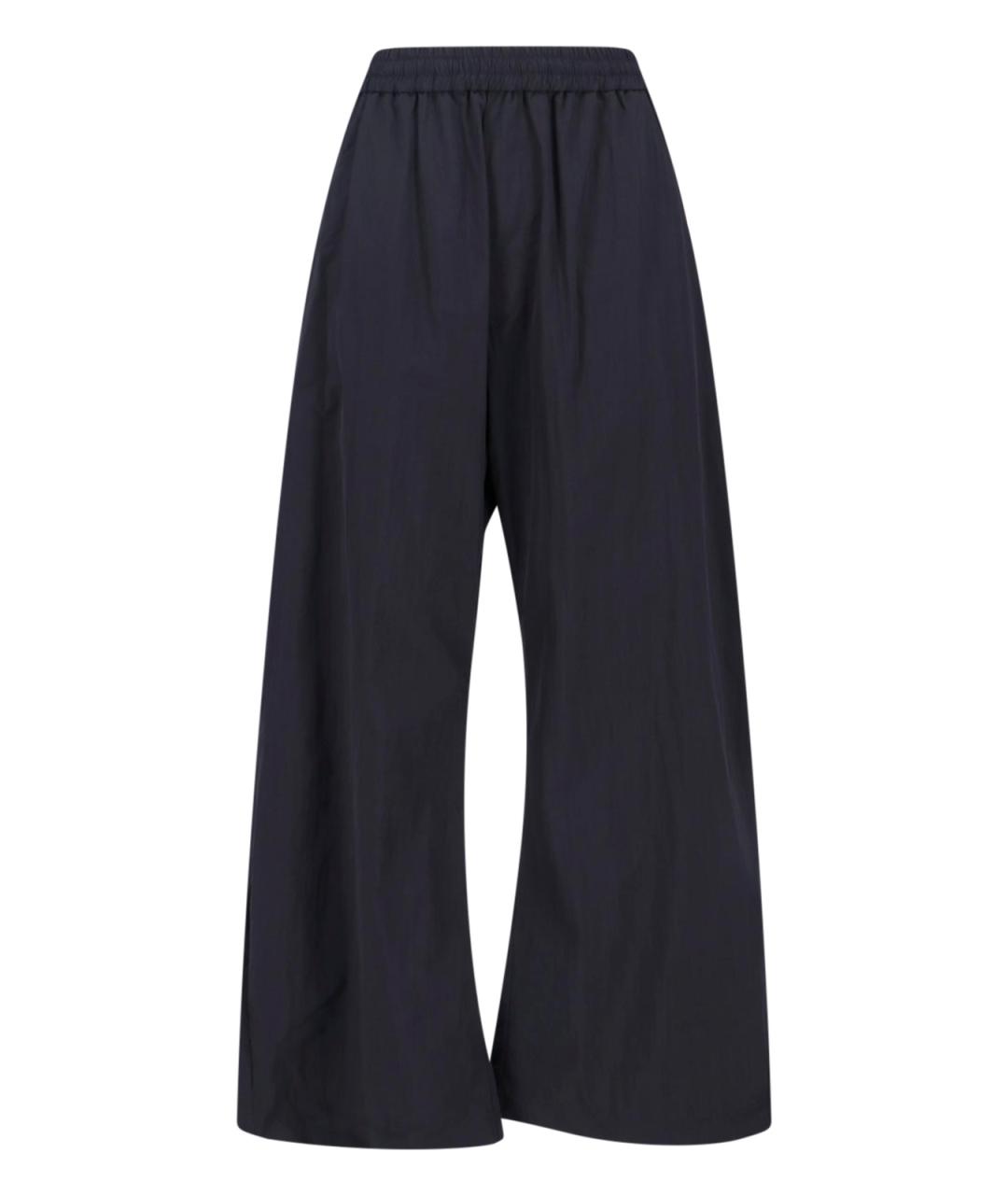 MM6 MAISON MARGIELA Черные полиамидовые прямые брюки, фото 1