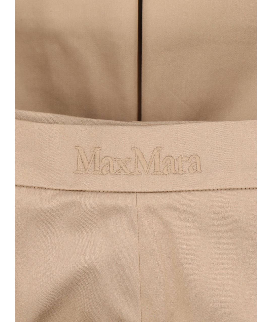 MAX MARA Бежевые хлопковые шорты, фото 5