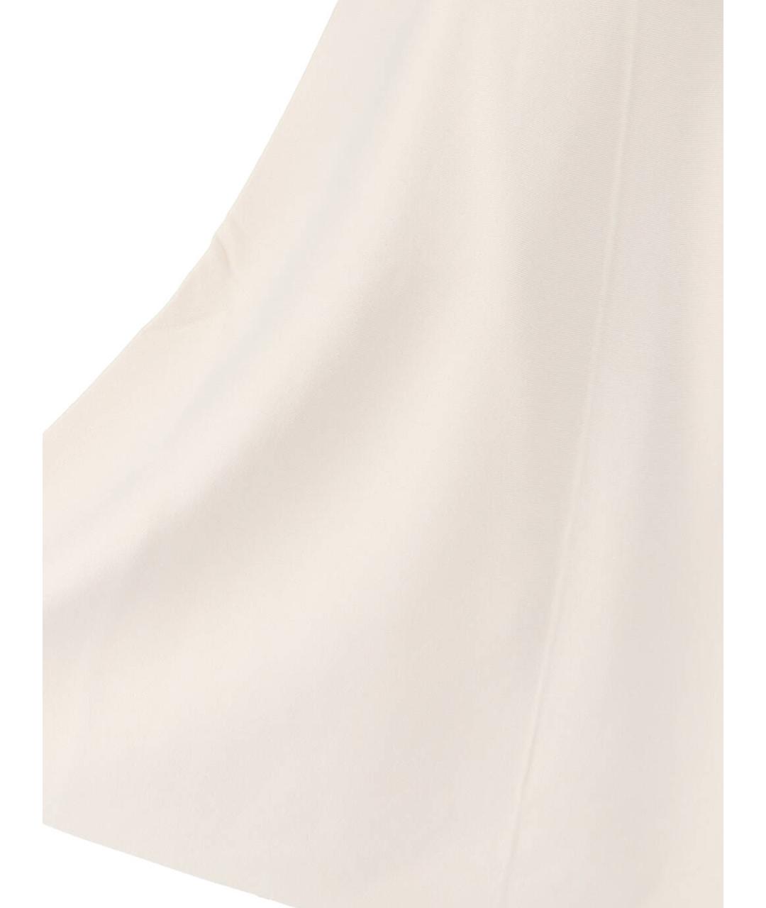 MAX MARA Белая вискозная юбка миди, фото 4