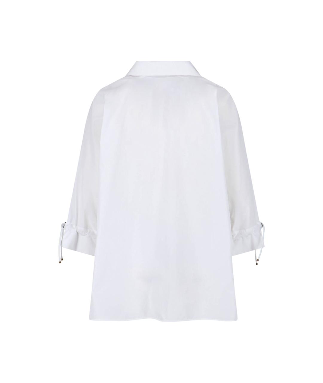 MAX MARA Белая хлопковая рубашка, фото 2