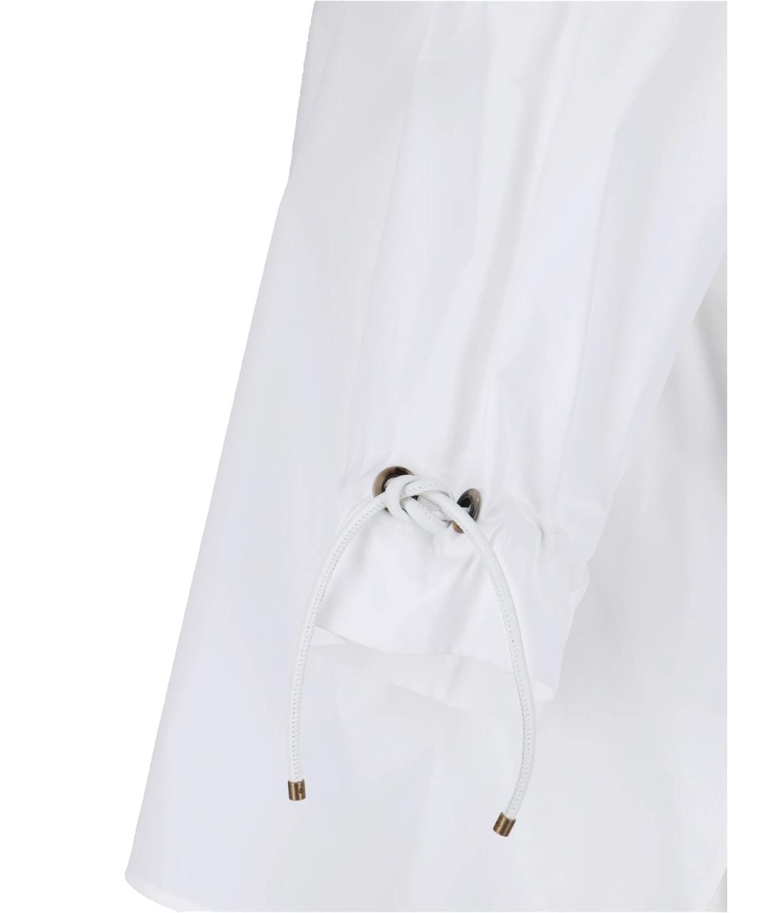 MAX MARA Белая хлопковая рубашка, фото 3