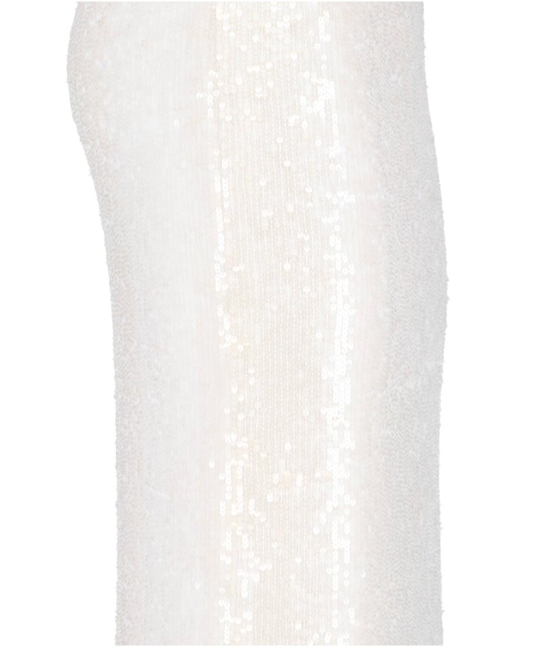 P.A.R.O.S.H. Белая полиамидовая юбка миди, фото 4