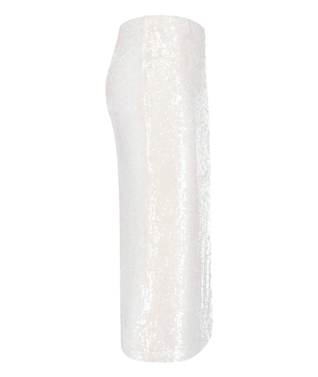 P.A.R.O.S.H. Белая полиамидовая юбка миди, фото 3