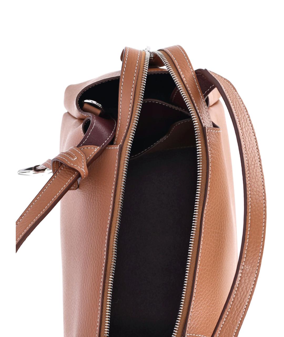 TOD'S Коричневая кожаная сумка тоут, фото 4