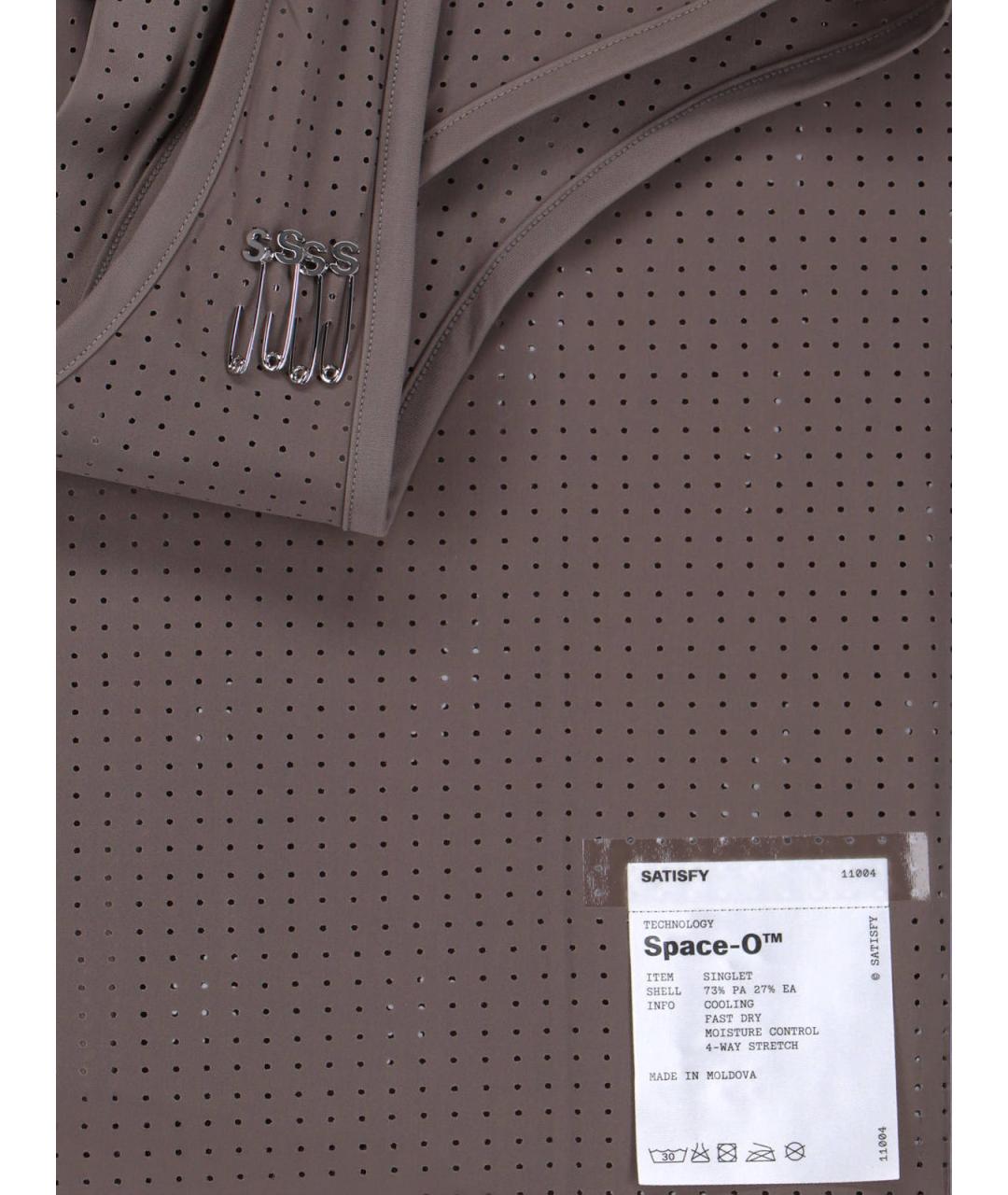 SATISFY Серая майка, фото 3