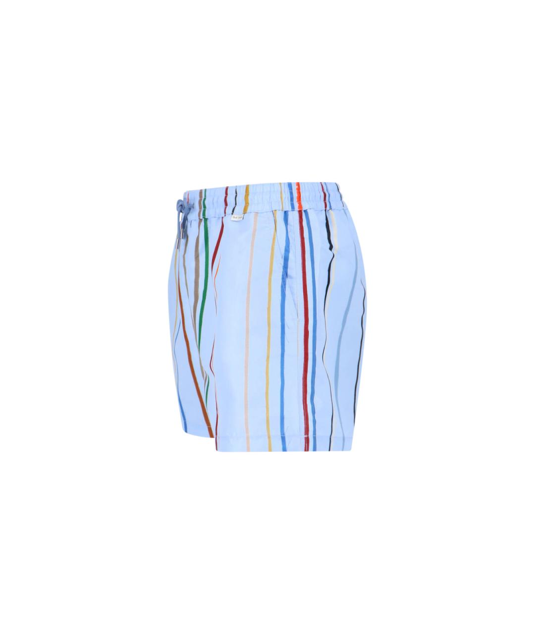 PAUL SMITH Мульти полиэстеровые шорты, фото 3