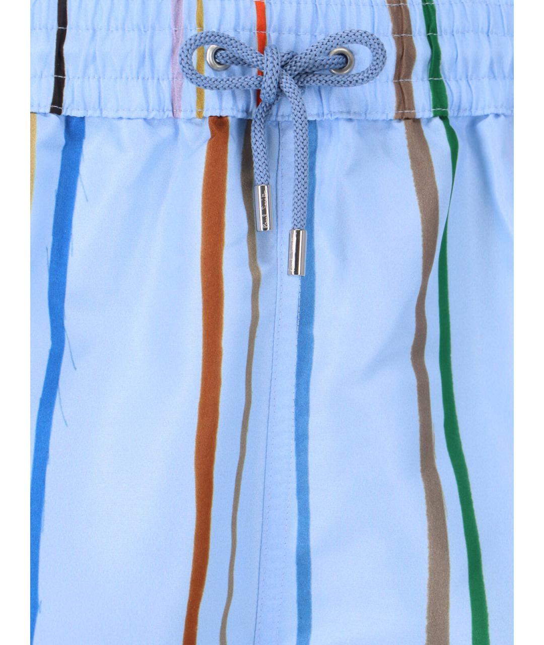 PAUL SMITH Мульти полиэстеровые шорты, фото 5